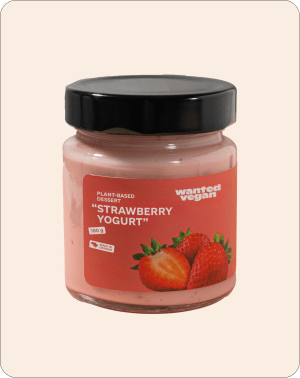 Plant-Based Dessert “Strawberry Yogurt”